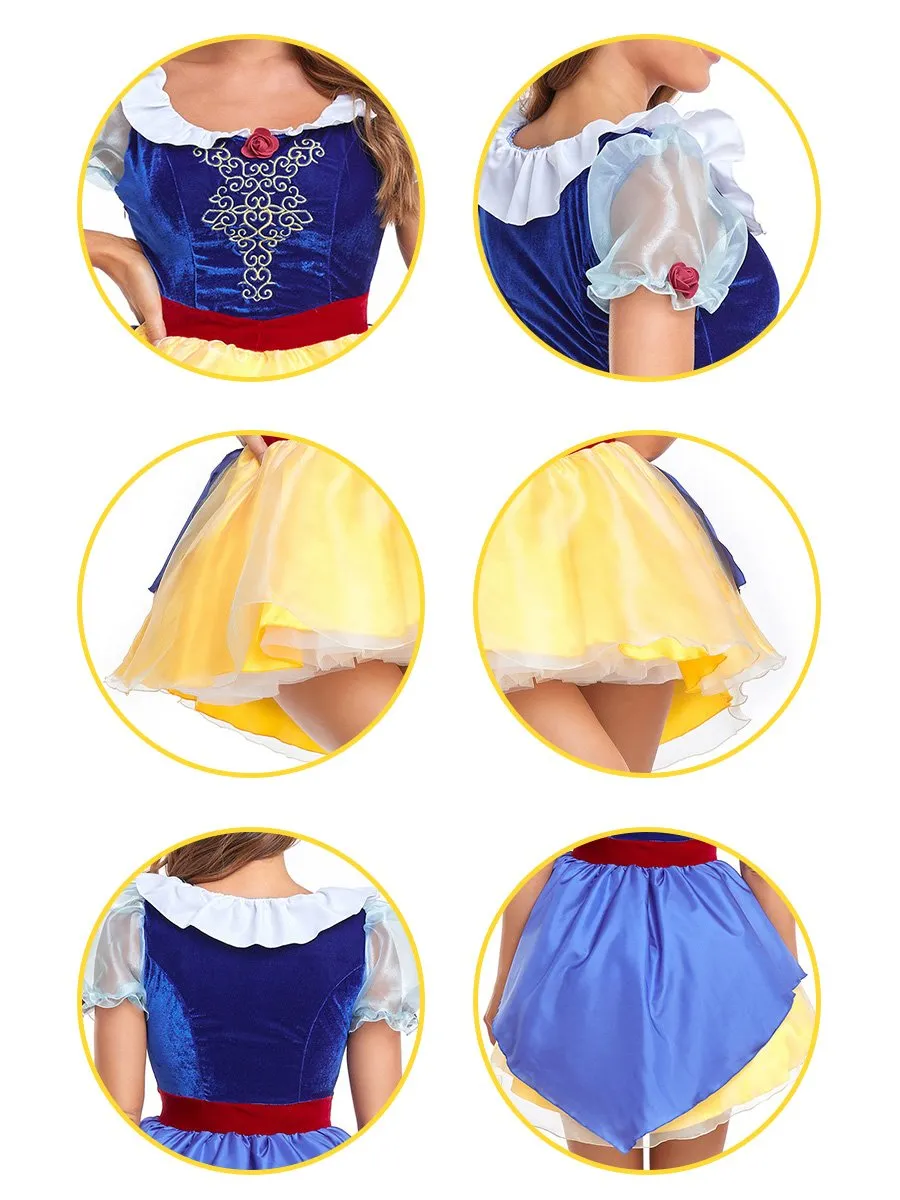 Velvet Princess Snow Mini Dress