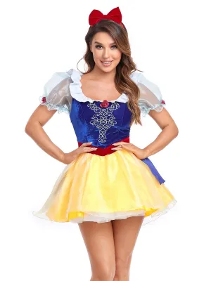 Velvet Princess Snow Mini Dress