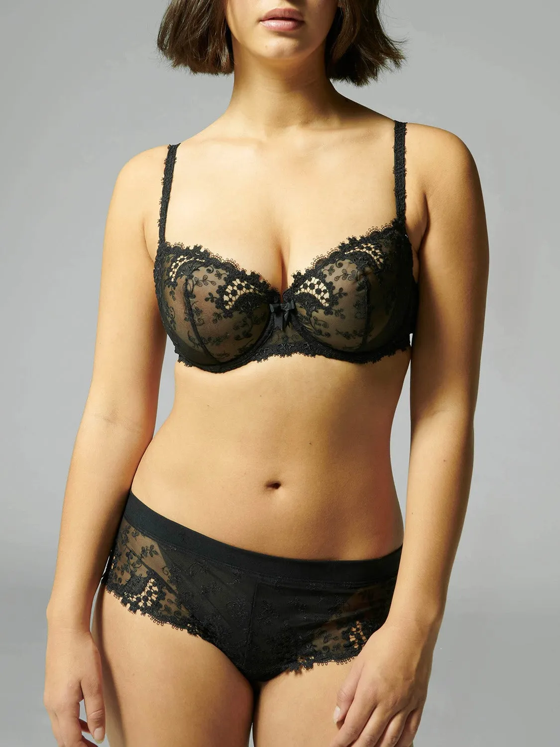 Wish Sheer Demi - Black