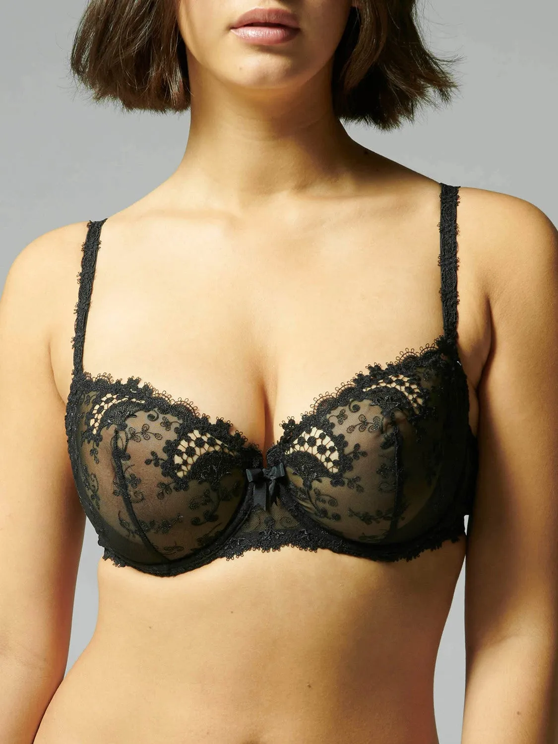 Wish Sheer Demi - Black