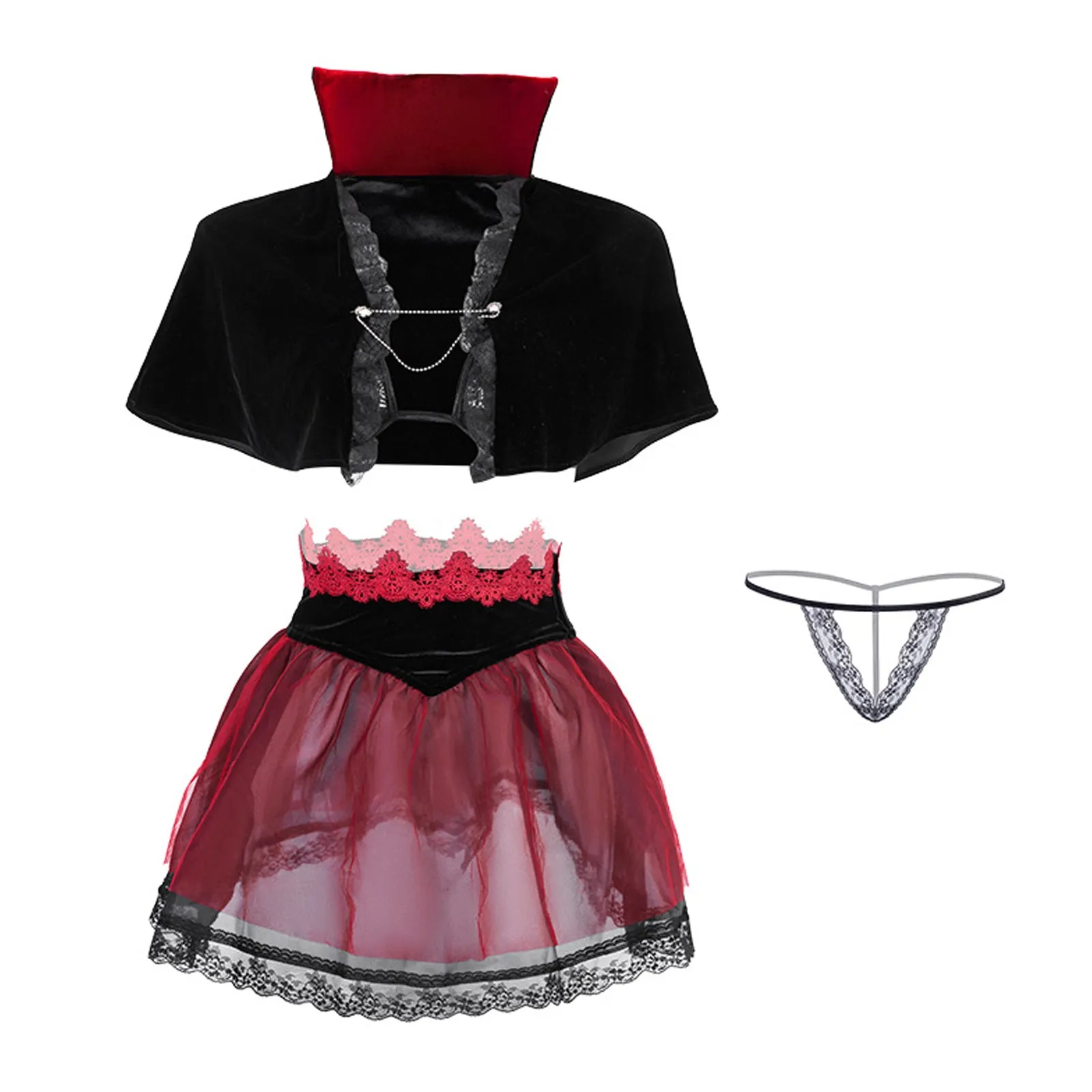 Yomorio Sexy Devil Costume Anime Demon Cospay Outfit Succubus Cosplay Lingerie Set